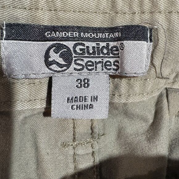 Gander Mtn Cargo Shorts Mens 38 Outdoor Hiking Utility Khaki Pockets Trailcore - Picture 4 of 10